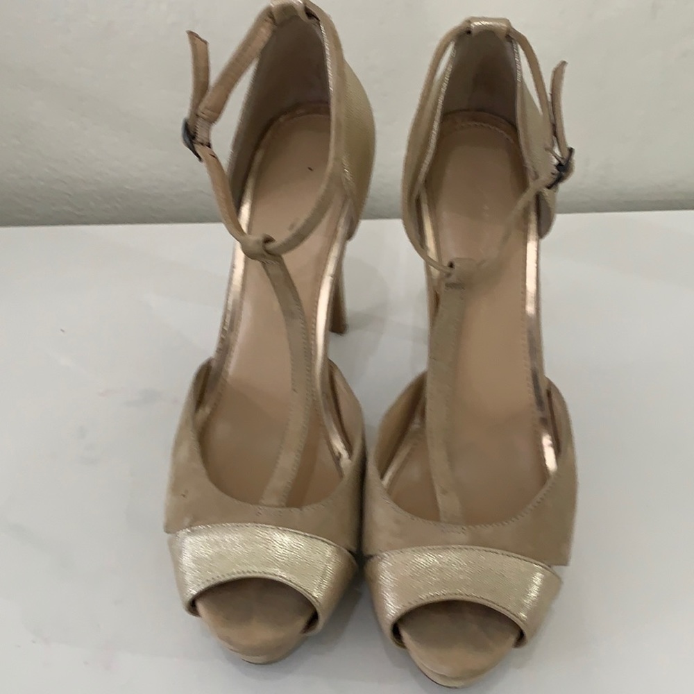 Jessica Simpson Suede and Leather Heels Size 9.5